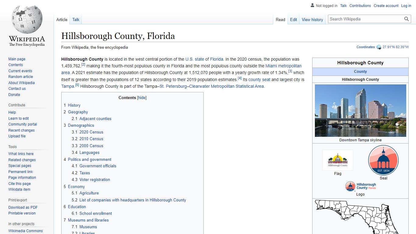 Hillsborough County, Florida - Wikipedia